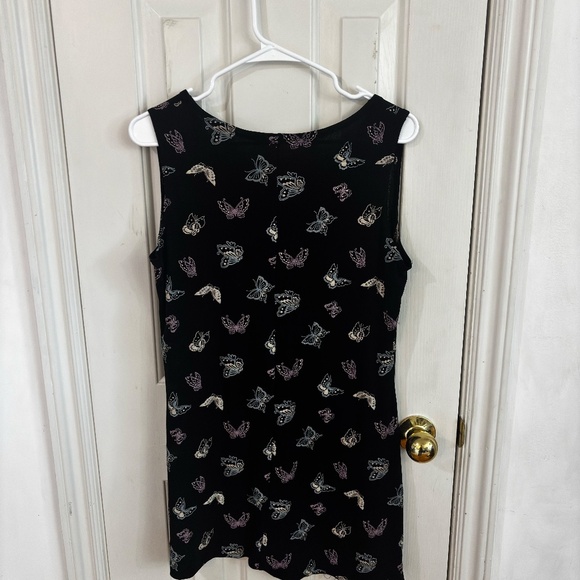 Vintage y2k butterfly dress 90s stretch large / xl - Picture 3 of 3